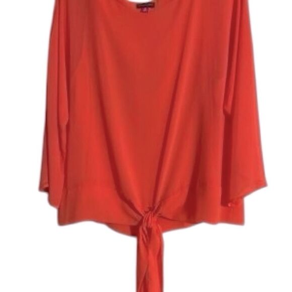 Vince Camuto Coral Blaze Sheer Blouse — XS - Picture 6 of 8